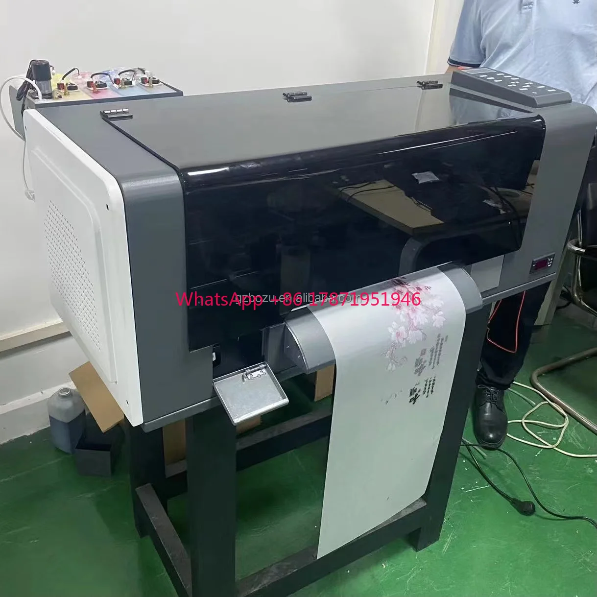 dtf powder shaker drying machine double head roll laminating machine of a3 powder shaker machine