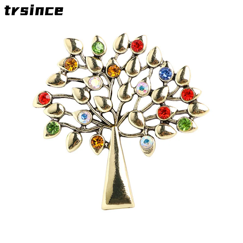 New Retro Christmas Tree Brooch Christmas Series Brooch Colored Holiday Corsage Christmas Gifts for Children