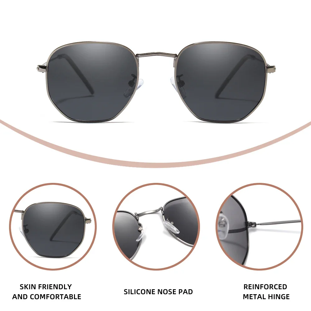 نظارات شمسية كينغ دريم تريند كلاسيكية مستقطبة UV400 بعدسات ظلال للرجال والنساء نظارات السفر والشاطئ