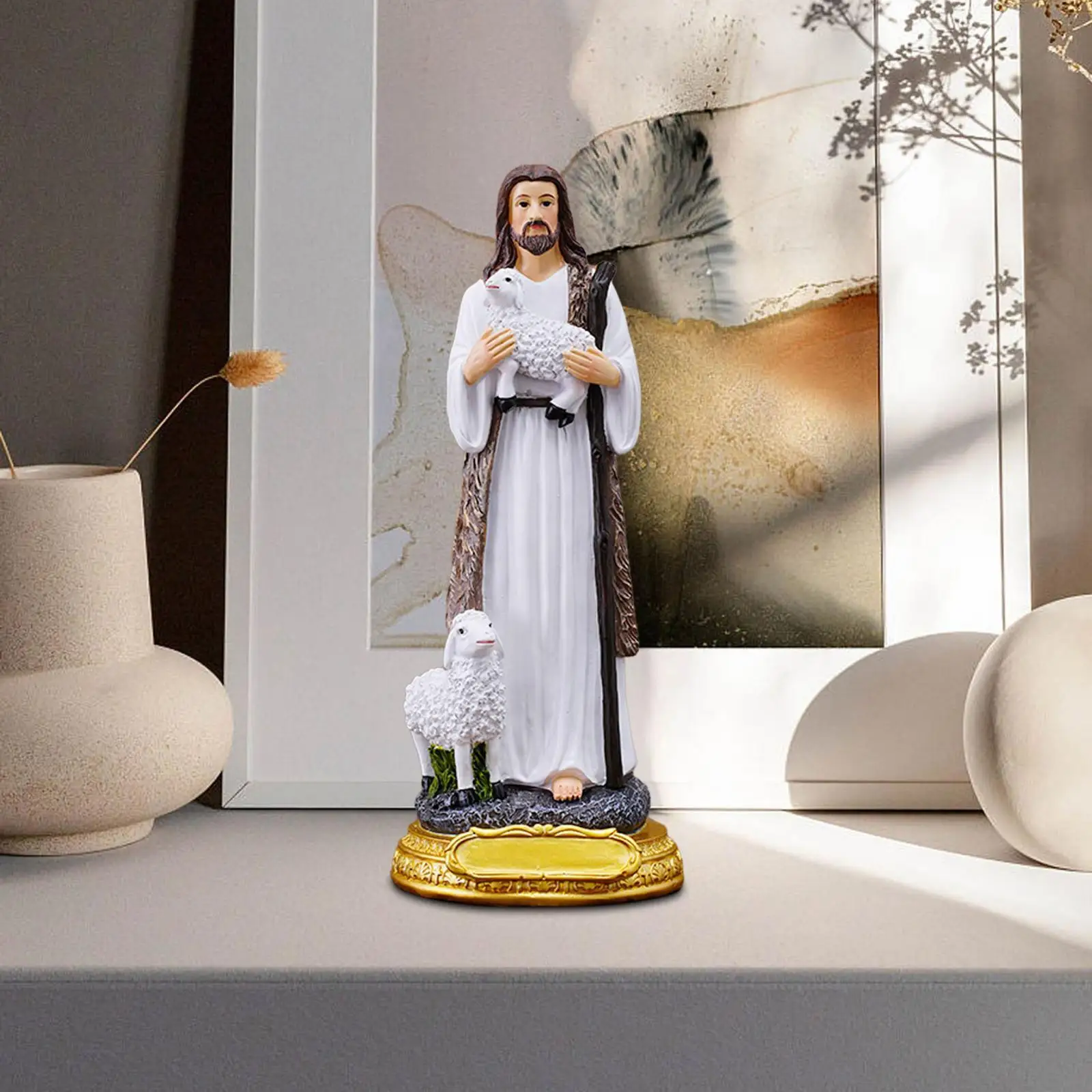 

Jesus Standing Statue, Collectible Figurine, Crafts Character Sculptures,