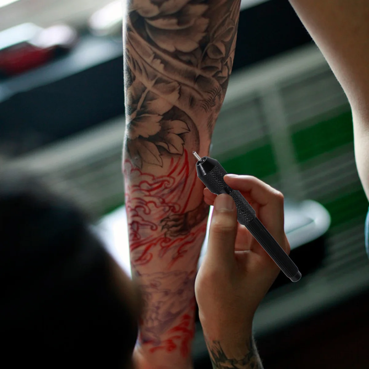 

20Pcs Black Tattoo Skin Pen Doodler Marker Pen Cores Supplies Fine Point Tips for Precise Tattooing Piercing