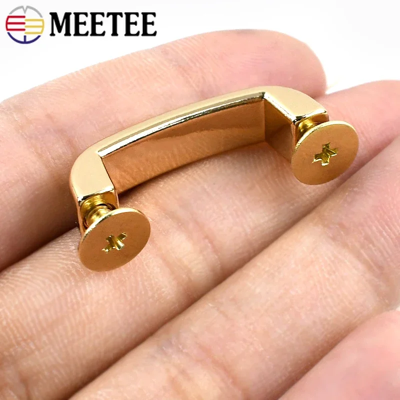 4/10Pcs 13-38mm Metal Buckles Handbag Arch Bridge Connect Buckle Bag Side Clip Clasp Pocket Decor Fastener Hardware Accessories