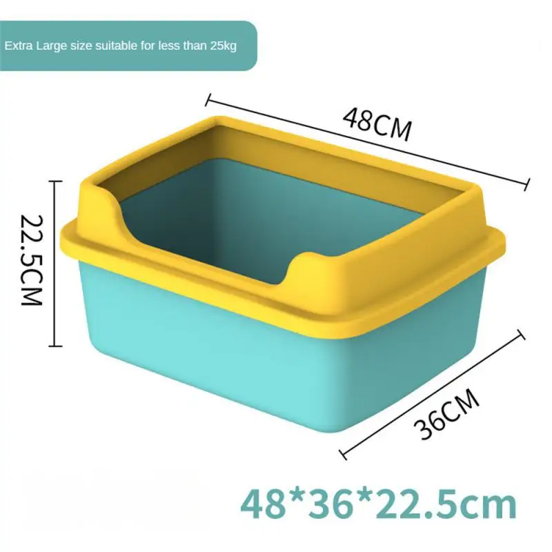 Imagem -04 - Semi-fechado Splashproof Cat Toilet Cat Supplies Potty Box Grande Capacidade 36x 22.5cm