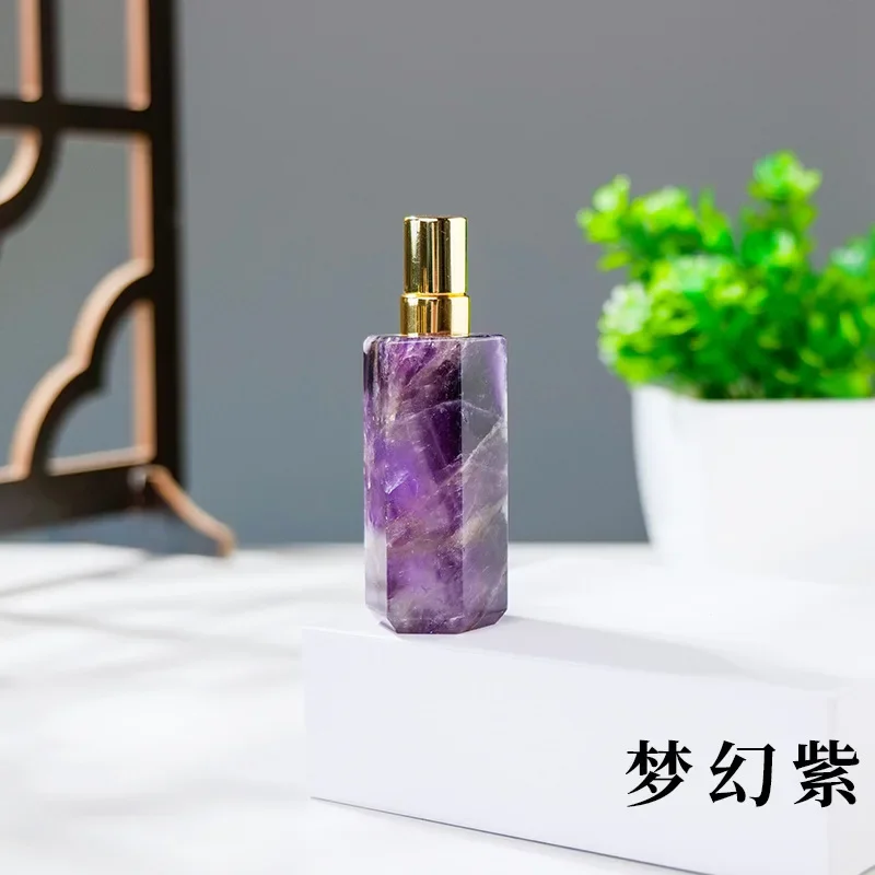 Spray Bottle 30ml Natural Crystal Jade Aromatherapy Essential Oil Perfume Atomizer Refillable Bottle Spa Beauty Salon Therapy image 3