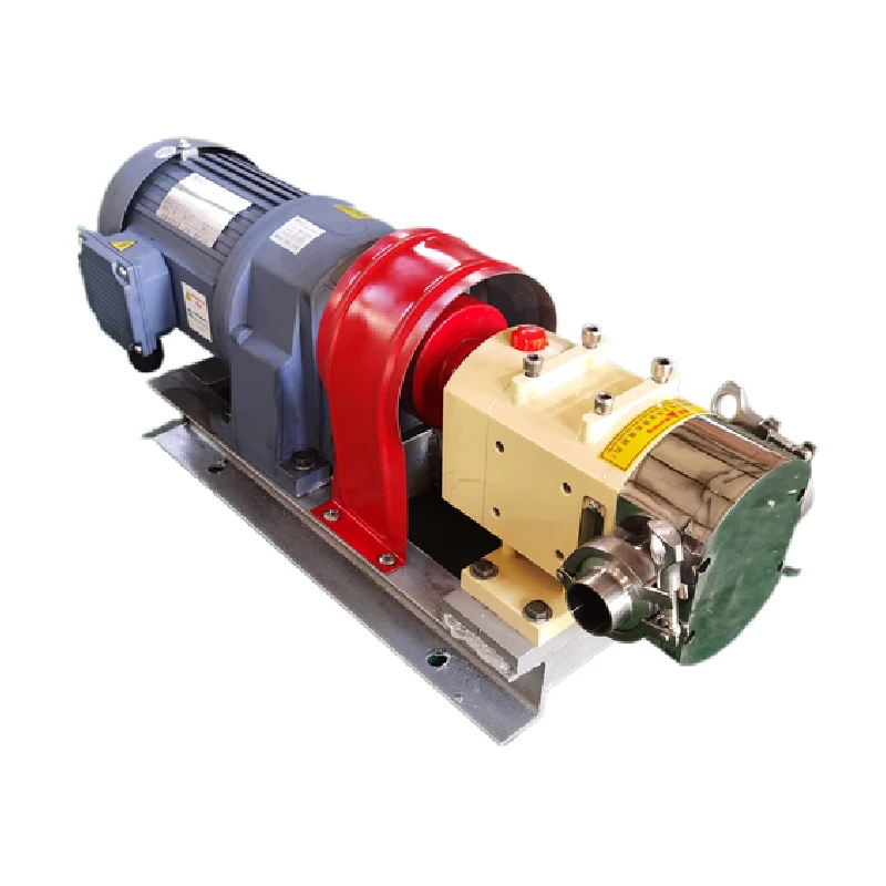 Bomba de rotor de acero inoxidable tipo leva, bomba de higiene alimentaria, salsa de chile y miel, salsa dulce, leche, bomba de descarga de alimentos