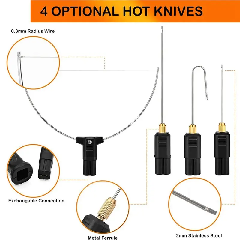【VALUE MONEY】4X Hot Wire Foam Cutter Kit 4 In 1 Foam Cutting Set With Electric Carving Tool And Transformer Adapter US Plug