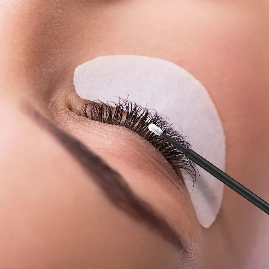 500 pièces Micro écouvillons pour Extension de cils Micro applicateurs écouvillons de cils pour Application de maquillage diamètre de la tête noire: 2.0mm