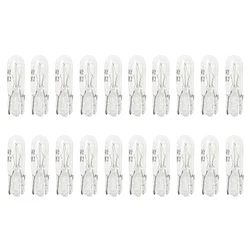 20X Halogen T5 W2W Bulb 12V 1.2W Car Instrument Light Dashboard Bulb Auto Interior Warnning Light White 6000K Car Lamp Accessory