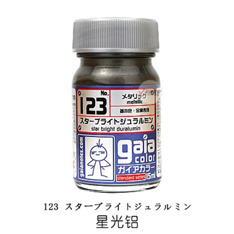 Gaia อุปกรณ์โมเดลสีเมทัลลิกสีน้ำมันแบบไนโตรโกลด์สีทอง15มล.