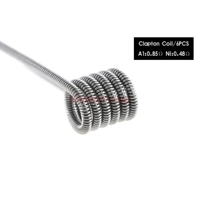 Kit de bobinas prefabricadas Pirate NI80, 8 en 1, Alien funded Tiger Clapton Core Mix Twisted Flat Hive Quad A1, Kit de bobinas prefabricadas