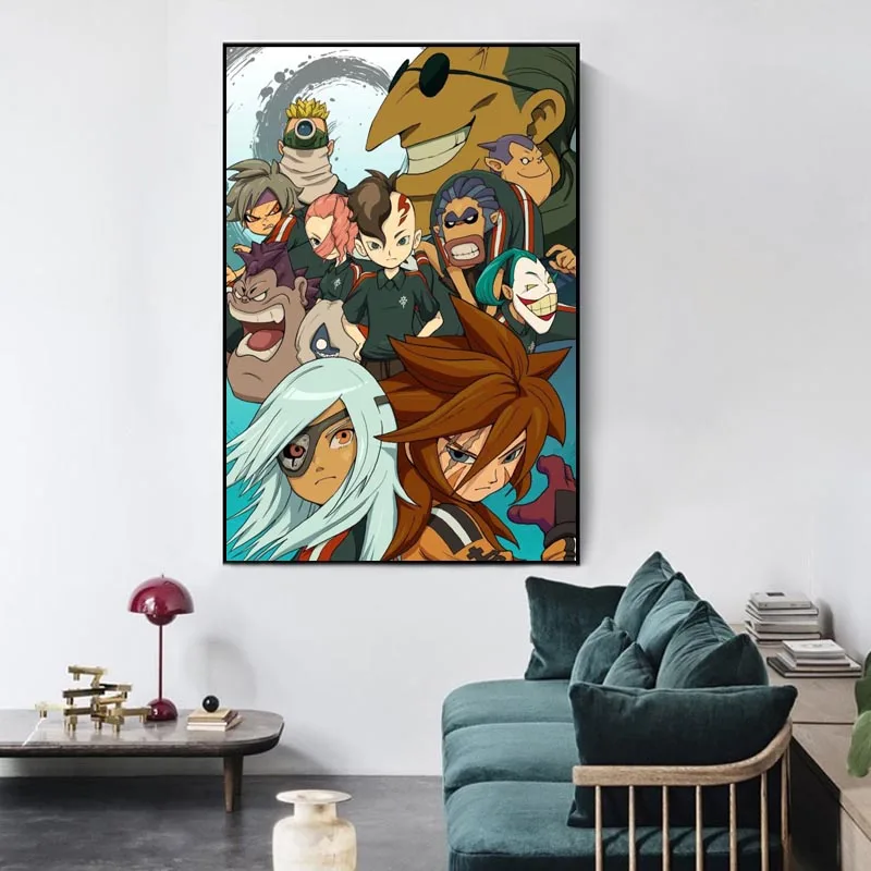 Inazuma أحد عشر ملصق قماش الساتان ديكور المنزل جدار الفن النسيج المشارك طباعة 20x30 سنتيمتر ، 27x40 سنتيمتر ، 30x45 سنتيمتر ، 40x60 سنتيمتر #3