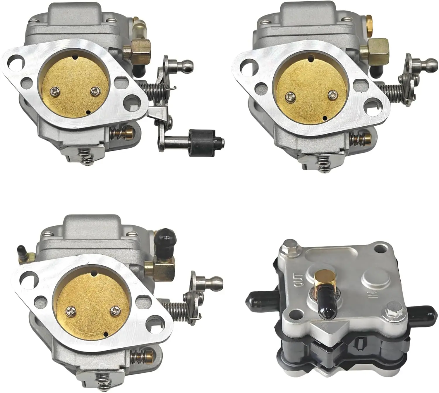 Carburetor Bundle with Fuel Pump for Mercury 40 55 60 HP Outboard Models 14360A78 14360A73 821854T4 8821854T5 821854T6