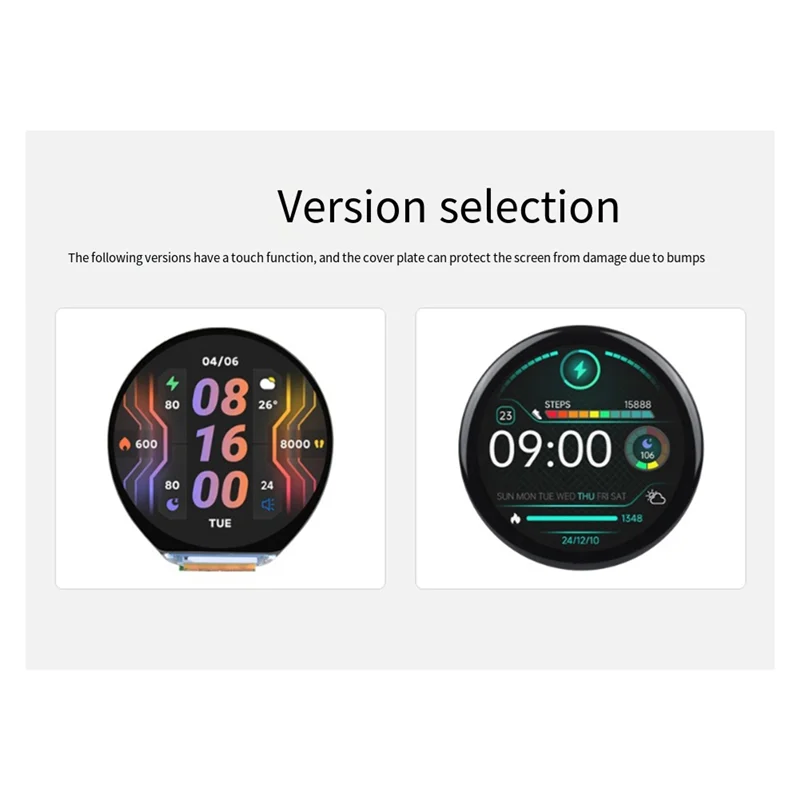 Exquisite-ESP32 S3 ontwikkelingsbord 1,46 inch rond LCD 1,46 inch display 412X412 QMI8658 sensor/MIC/SD/MP3 audio