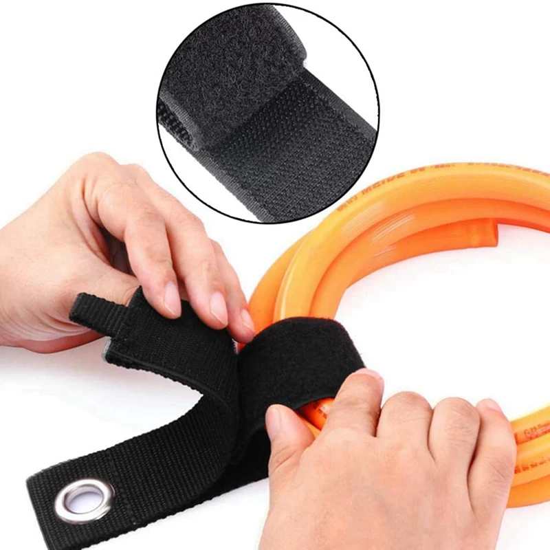 Support de rallonge pour cordons, crochet et boucle, sangles de câble, 18 pièces