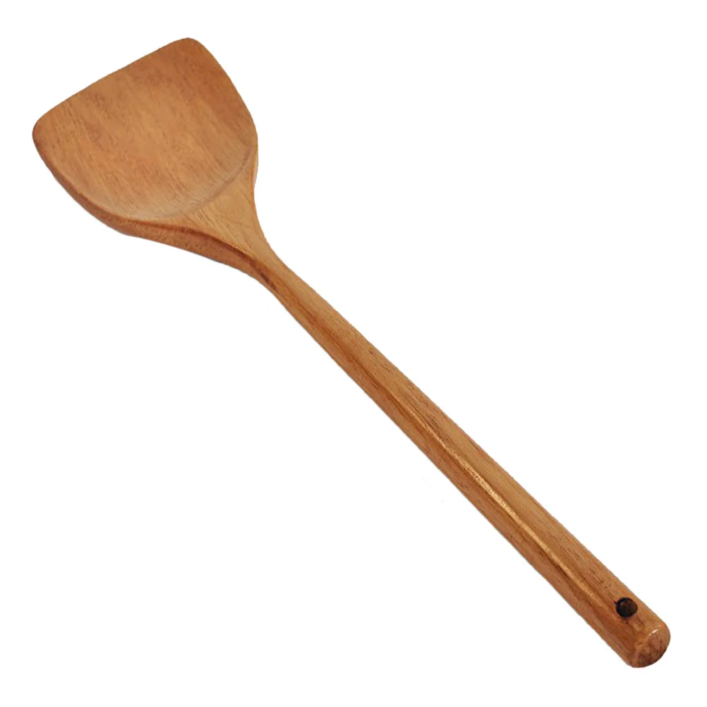 

Wooden Cooking Spatula Long Handle Wok Spatula Kitchen Cooking Shovel Non-Stick Wooden Cookware Kitchen Utensil