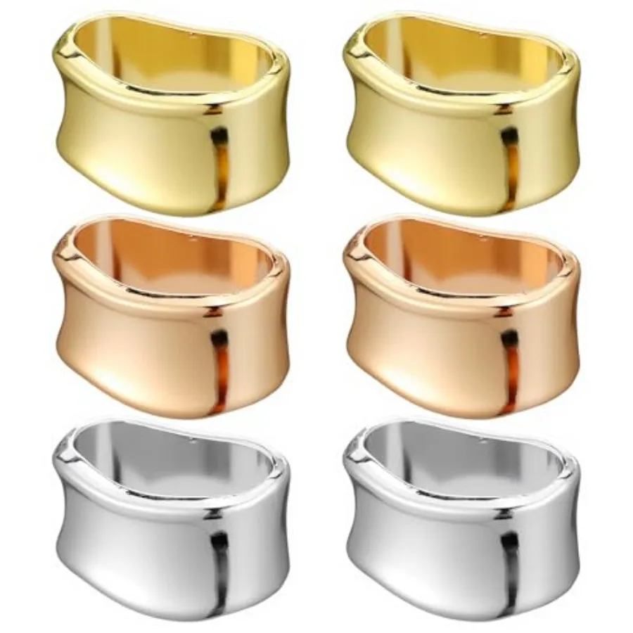 6 PCS Scarf Ring Metal Silk Scarves Shawl Clip 3 Colors Oblate Minimalist Geometric Scarf Slide Buckle Wrap Clasp Clip Rings Br