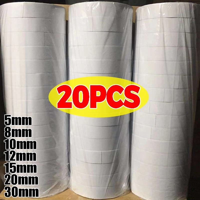 

20/1 рулон двусторонней ленты, сверхпрочная двусторонняя мощная ручная клейкая лента для крепления фиксирующей площадки, липкая бумага