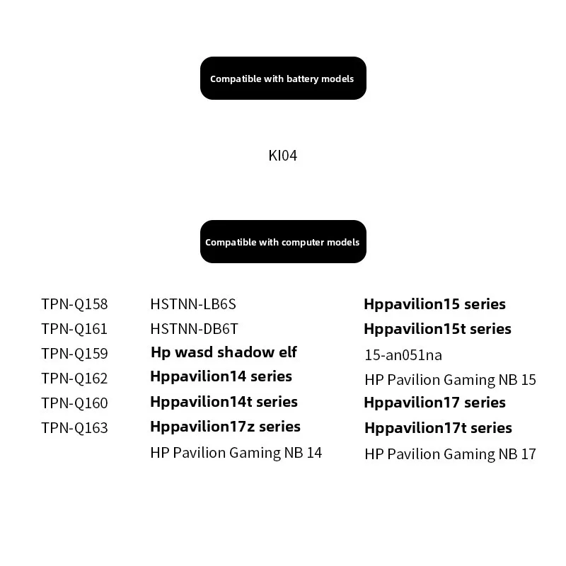 HP 파빌리온 15-ab 15-an 17-g 15t-ab100 17t-g100 17t-s100 15-ab143cl 14-ab166us 17-ab220nr TPN-Q158용 KI04 노트북 배터리