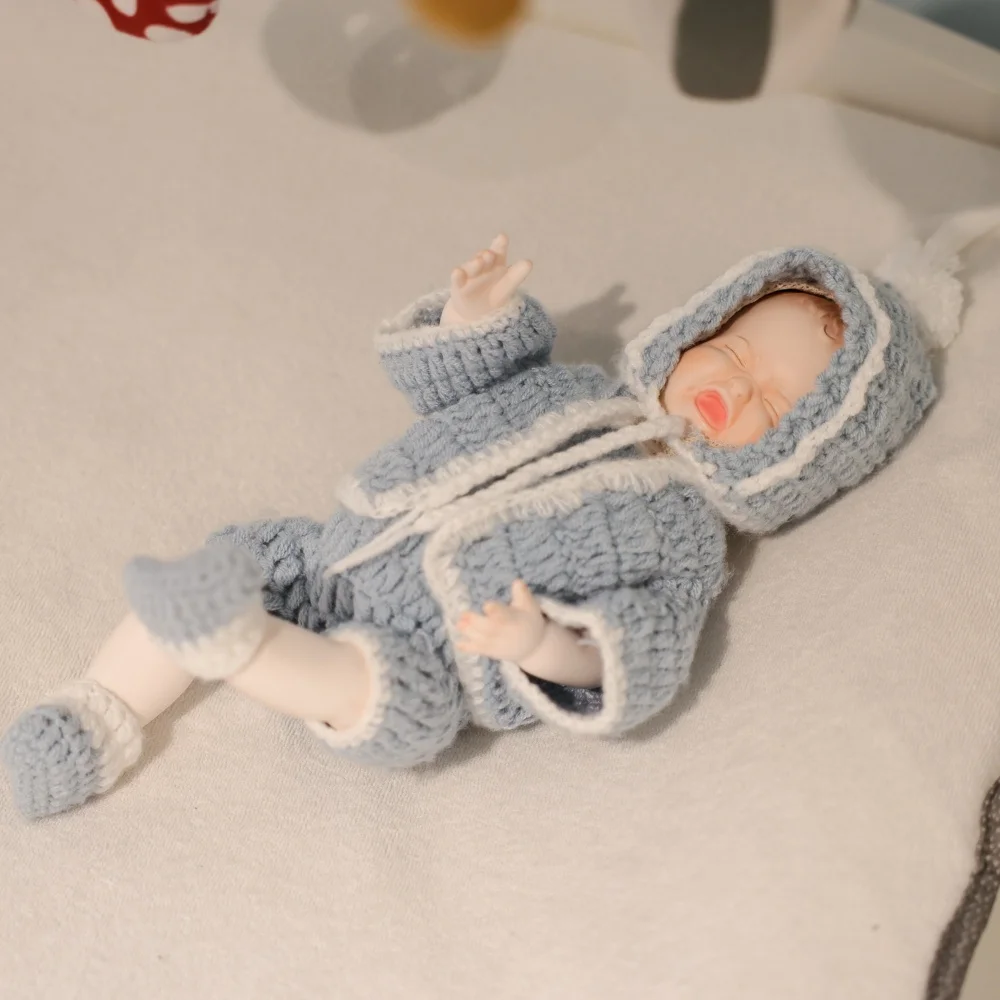 

Cloveray 12 inch Original New Porcelain Doll With Three Faces Three Expressions All Ceramic Doll Handmade HIgh-quality Art Gift