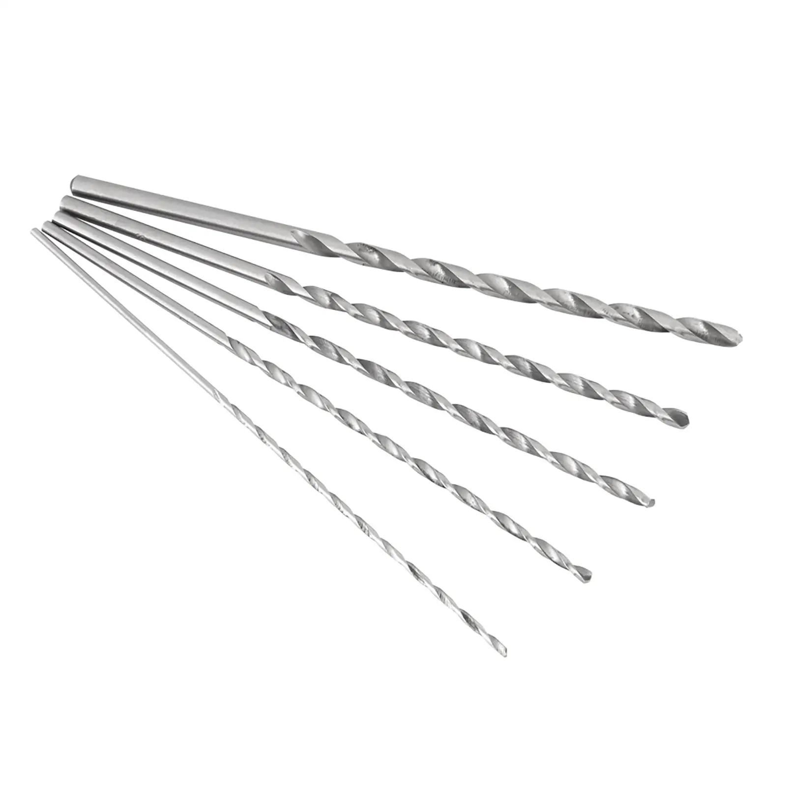 

High-Speed Steel Twist Drill Bits Set - Long Shank Metal & Woodworking Drilling Tools for Electric Repairs