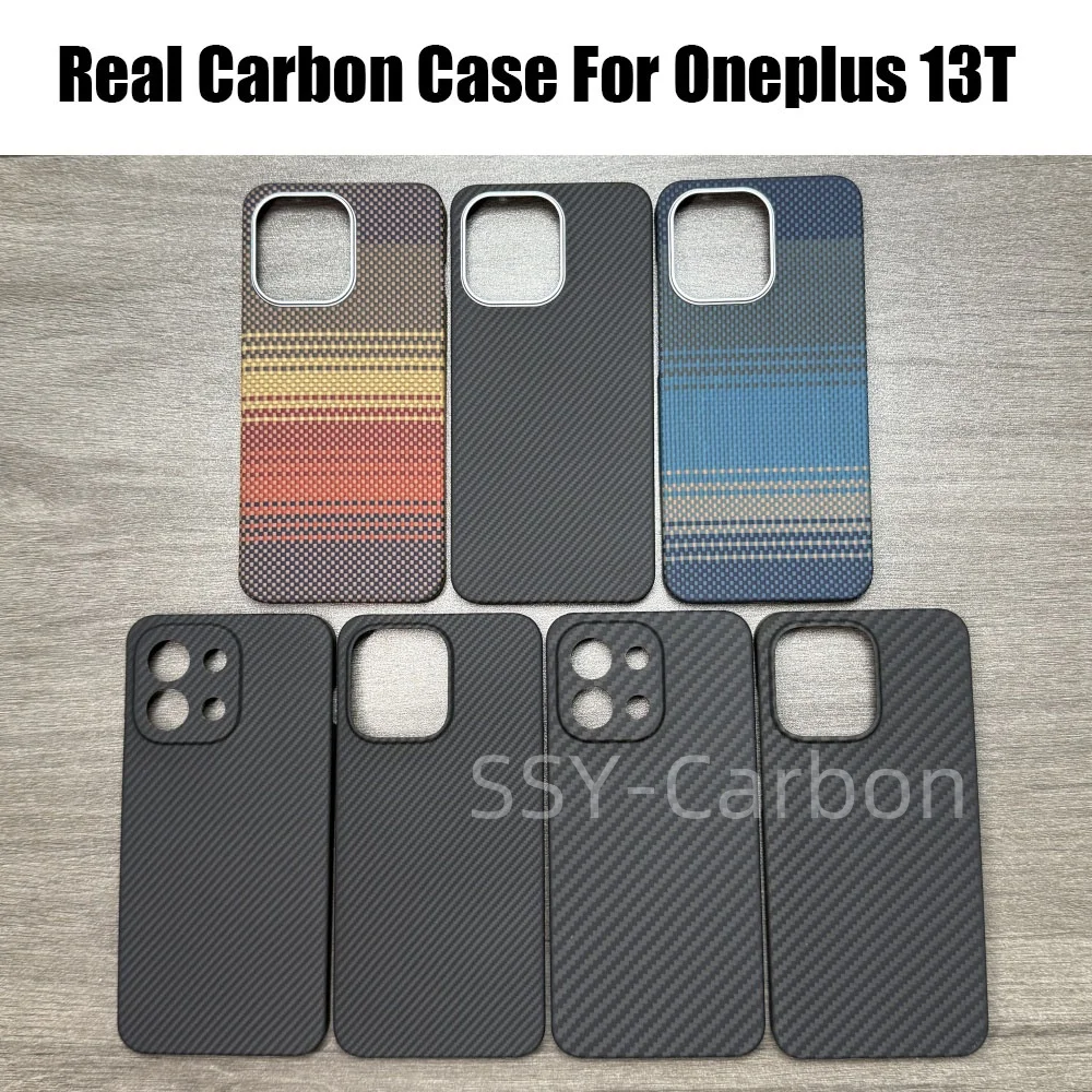 حافظة لهاتف Oneplus 13T من الكربون غطاء هاتف Kevlar Magsafe الحقيقي، حافظة واقية رفيعة للغاية من ألياف الكربون الفاخرة #1