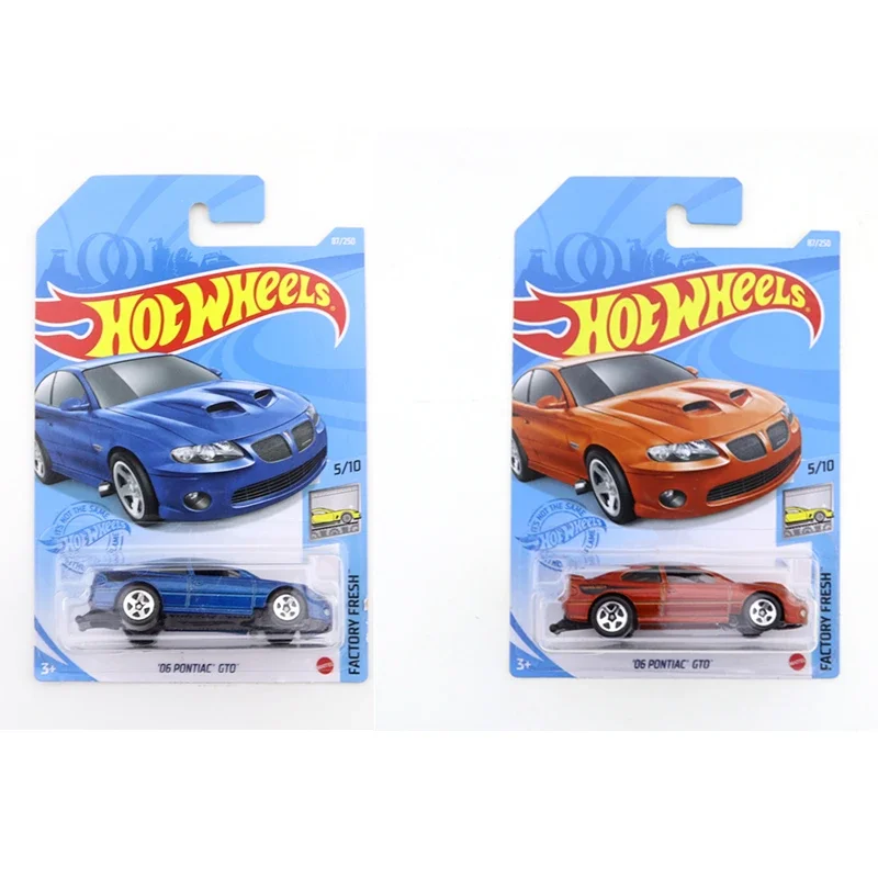 2022-182 2021-87 Original Hot Wheels Mini Alloy Coupe 06 PONTIAC GTO 1/64 Metal Diecast Model Car Kids Toys Gift