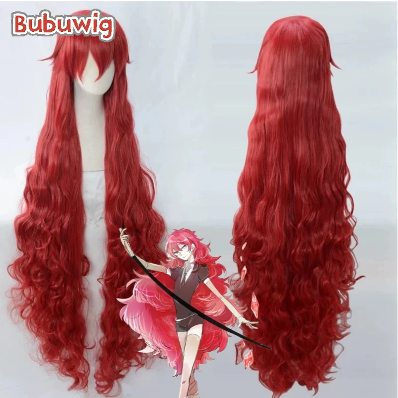 

Bubuwig Synthetic Hair Padparadscha Cosplay Wigs Land Of The Lustrous Padparadscha 110cm/140cm Long Wavy Red Wig Heat Resistant