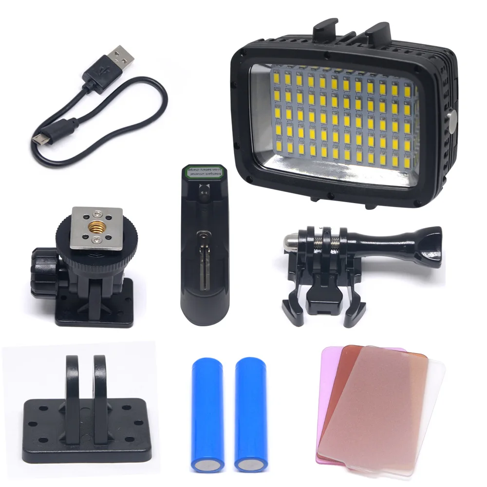 GoPro Accessories 60led Diving Light Sports Camera Professional Photography Light 40 M Diving Waterproof Fill Light