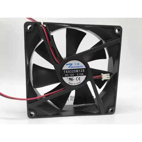 Imagen 2 del producto Ventilador de CPU para 9225 TX9225M12S, 12V, 0.17A, 0.19A, 9CM, 9025, 2 cables, 90x90x25mm, nuevo