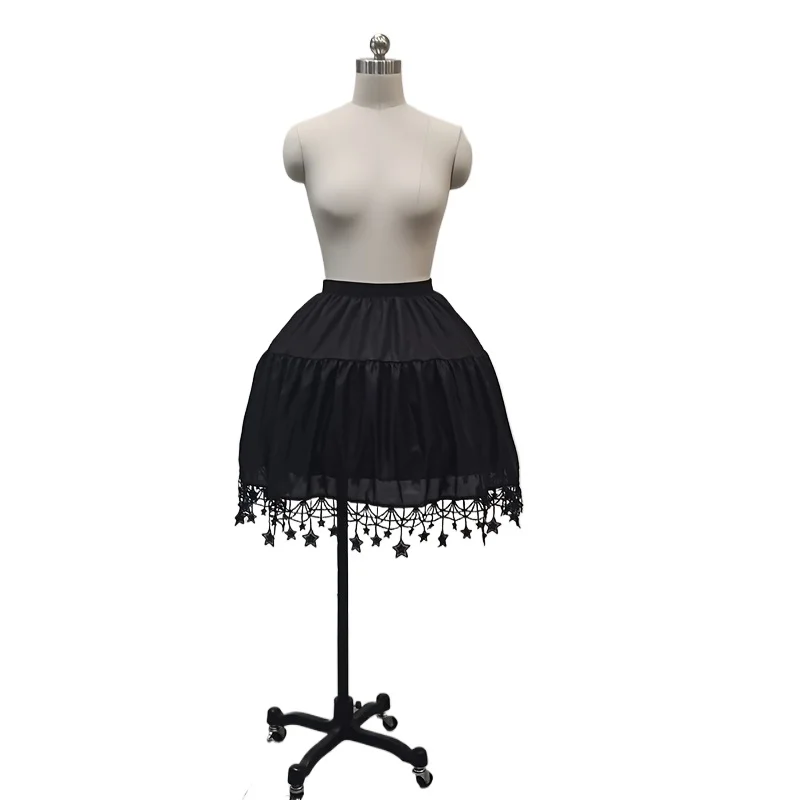 

Charming Short Petticoat with Delicate Lace Edge - Elegant Women's Clothing Accessory for Dresses