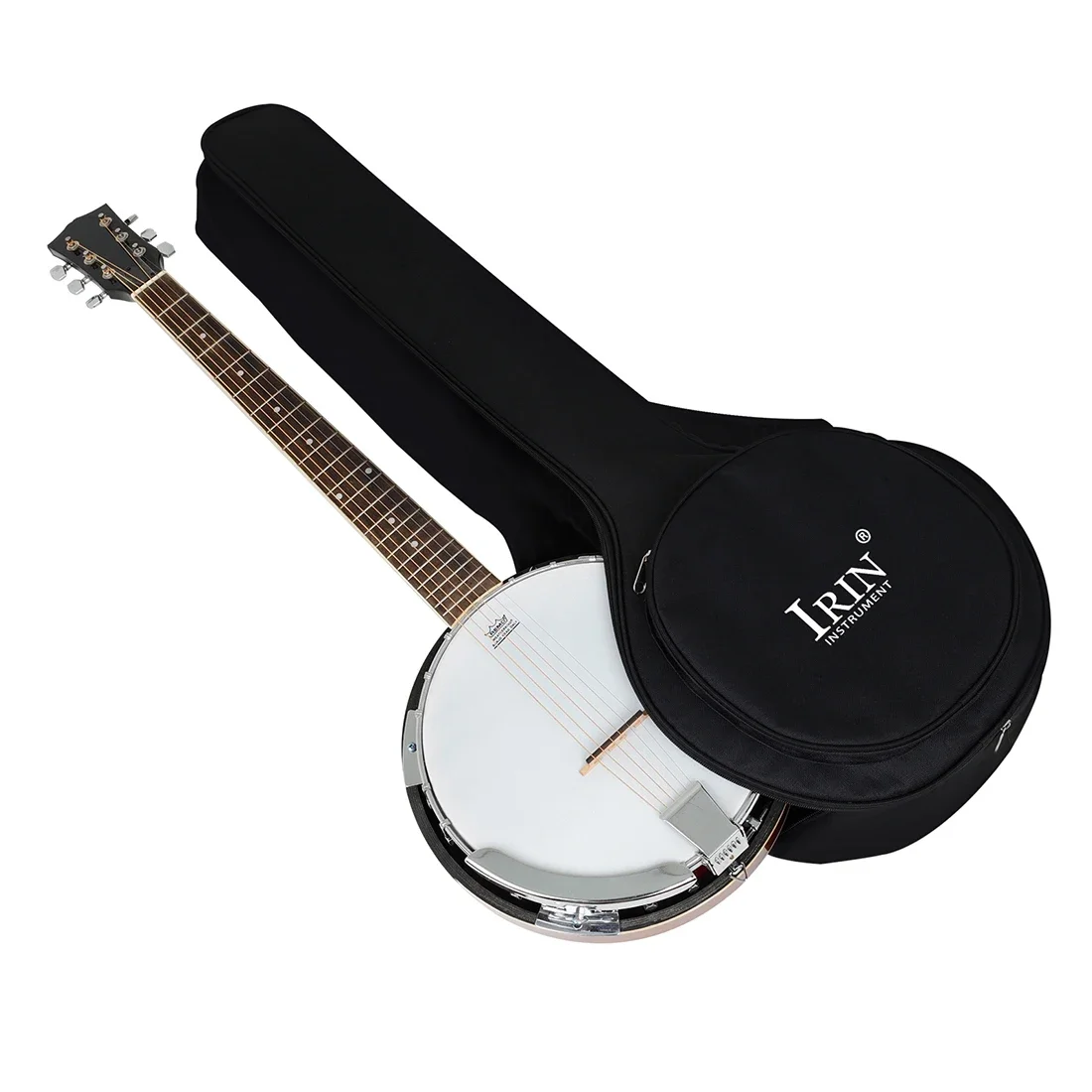 IRIN 5-saitige Banjo-Hülle, Tragetasche, schwarz, wasserdicht, Oxford-Rucksack, tragbare Banjo-Handtasche, Zubehör für Saiteninstrumente – Detail 6