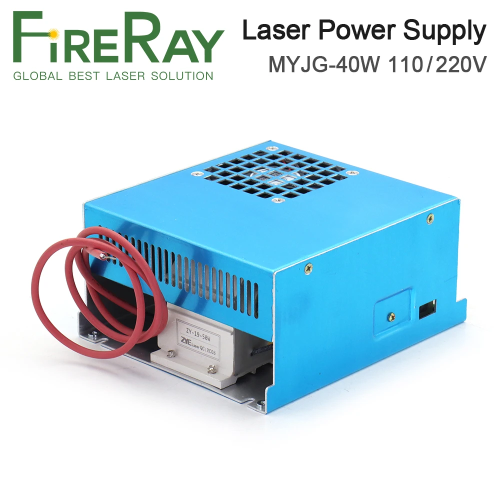 FireRay MYJG-40 CO2 Laser Power Supply 40W 110V/220V For CO2 Laser Tube High Voltage Engraving Cutting Machine