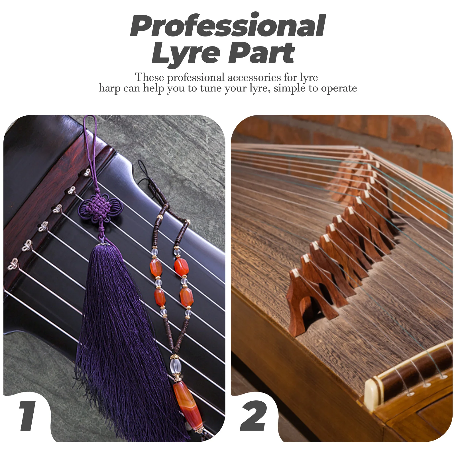 

1Set Professional Lyre Harp Tuning Pegs Precision Crafted Steel String Fixator for Harp Maintenance Reliable Long-Lasting Music