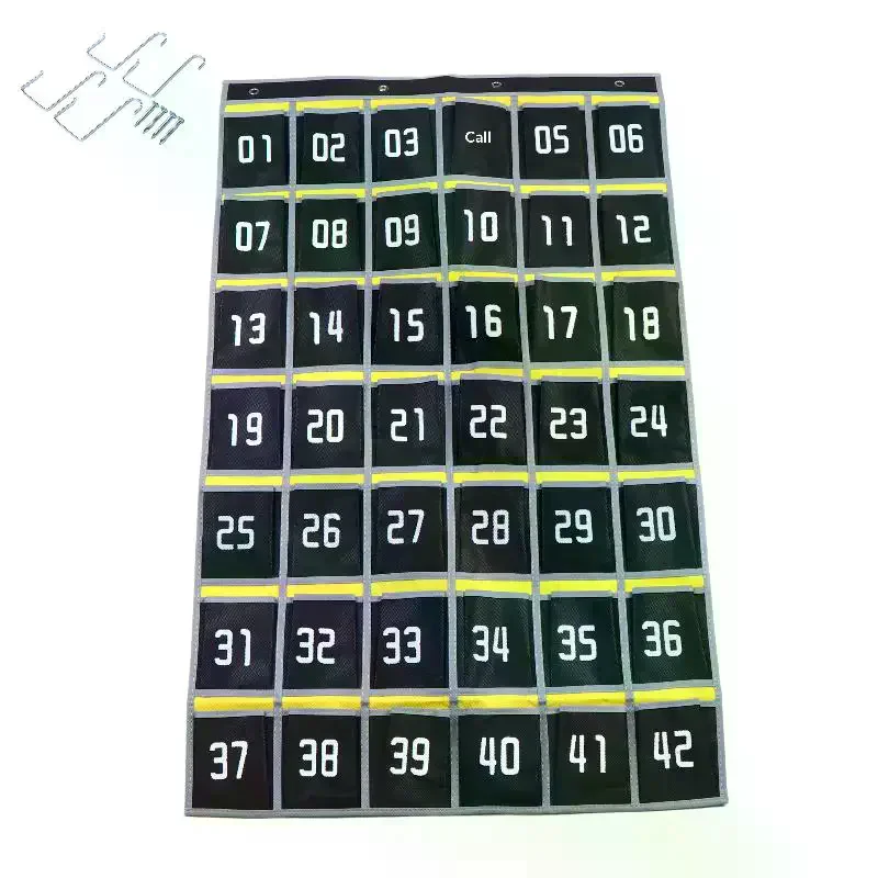 Home Office Phone Number - Mounted Numbered Storage Hanging Bag Multi