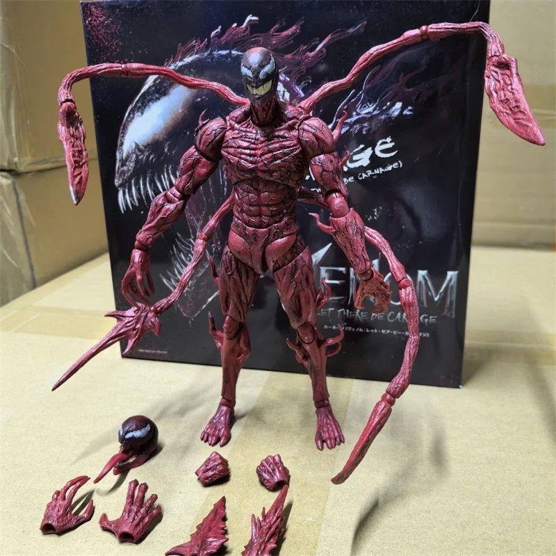 SHFiguarts Venom Red Venom Carnage Actionfigur SHF Venom 3 Let There Be Carnage Anime Figur Sammlermodell Spielzeug Geschenke – Detail 8