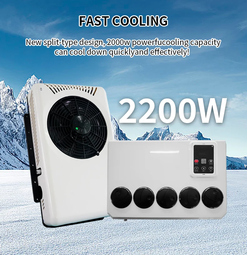 

Auto Air Conditioning 12V 24V Electric Truck Air Conditioner Car Parking Ac For Truck Camper Van Caravan Motorhome
