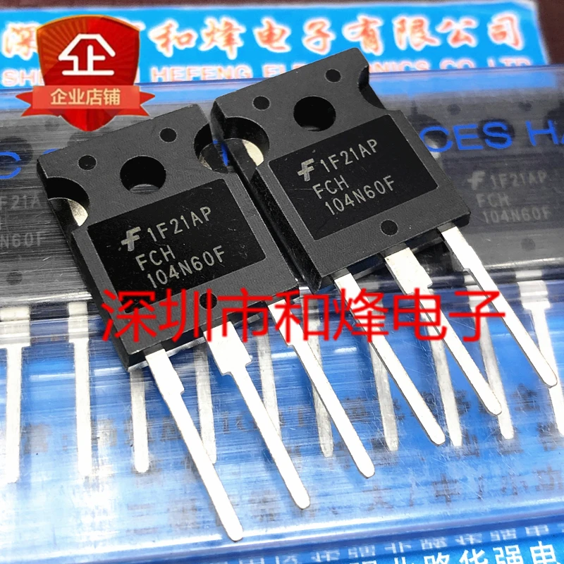 Free shipping  FCH104N60F  TO-247 600V 37A      20PCS