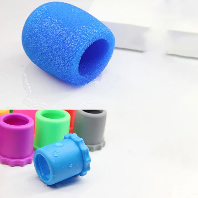 Soporte de micrófono de silicona a prueba de sacudidas, anillo de protección de micrófono antideslizante, manga de varilla inferior