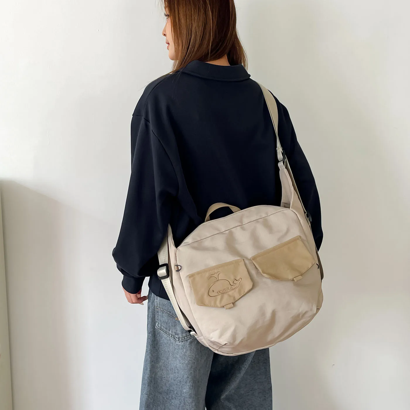 Multifunct Women's Tote Crossbody Bag, Nylon Large Capacity Handbag for Daily Commute, Weekend Travel, Work, Shopping bagpack