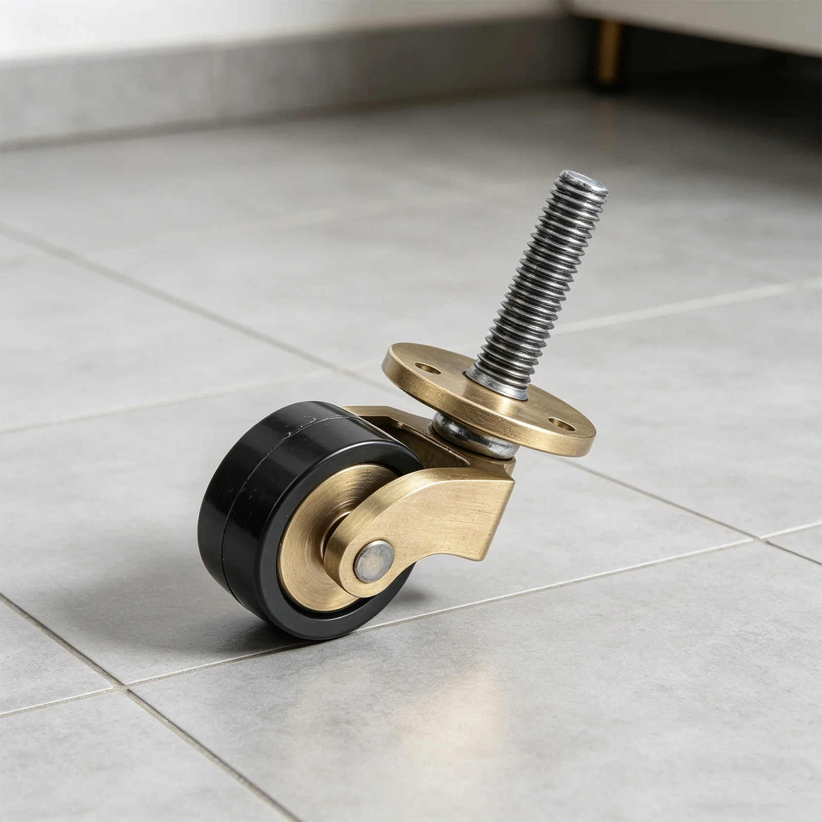 Caster Wheels Set 360 Degree Casters Strong Load-Bearing Design Brass Furniture Casters Furniture Accessory 6*2.8*2.5cm
