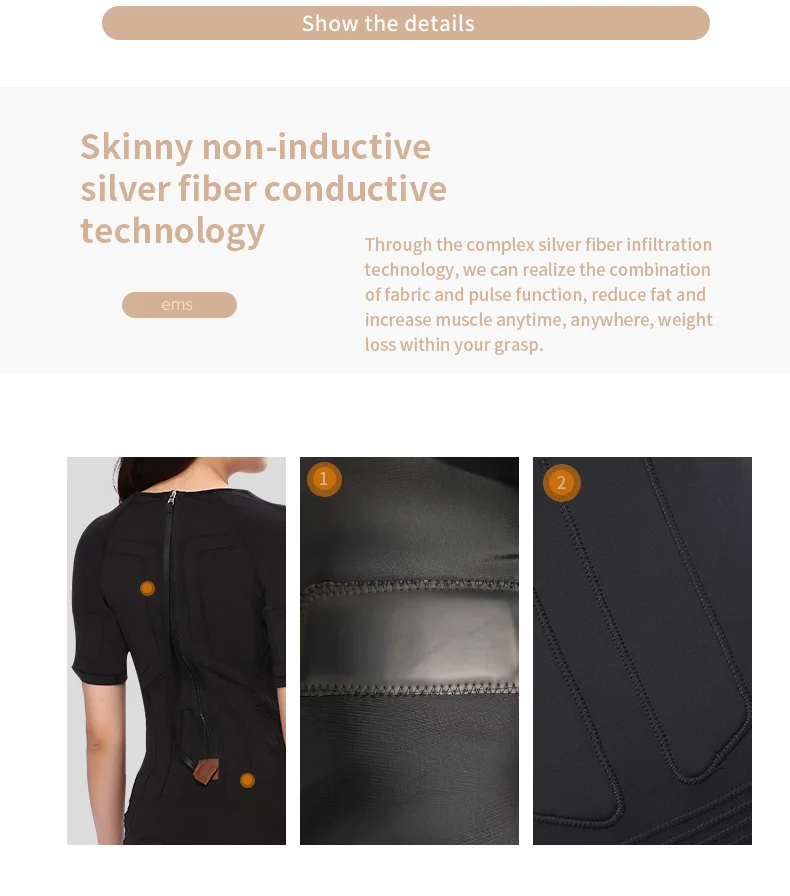 EMS Fitness Suit Smart Muscle Stimulation Workout