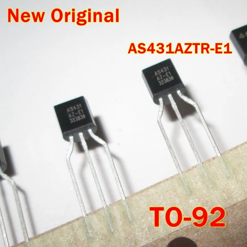 10Pcs to 100Pcs New Original As431Aztr-E1 To-92 Adjustable Precision Shunt Regulators