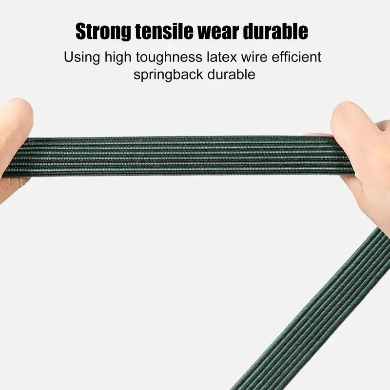 Elastic String Cord Adjustable Elastic Drawstring Elastic Cord Hooked Elastic Rope Binding Rope For Outdoor Sports Fixing