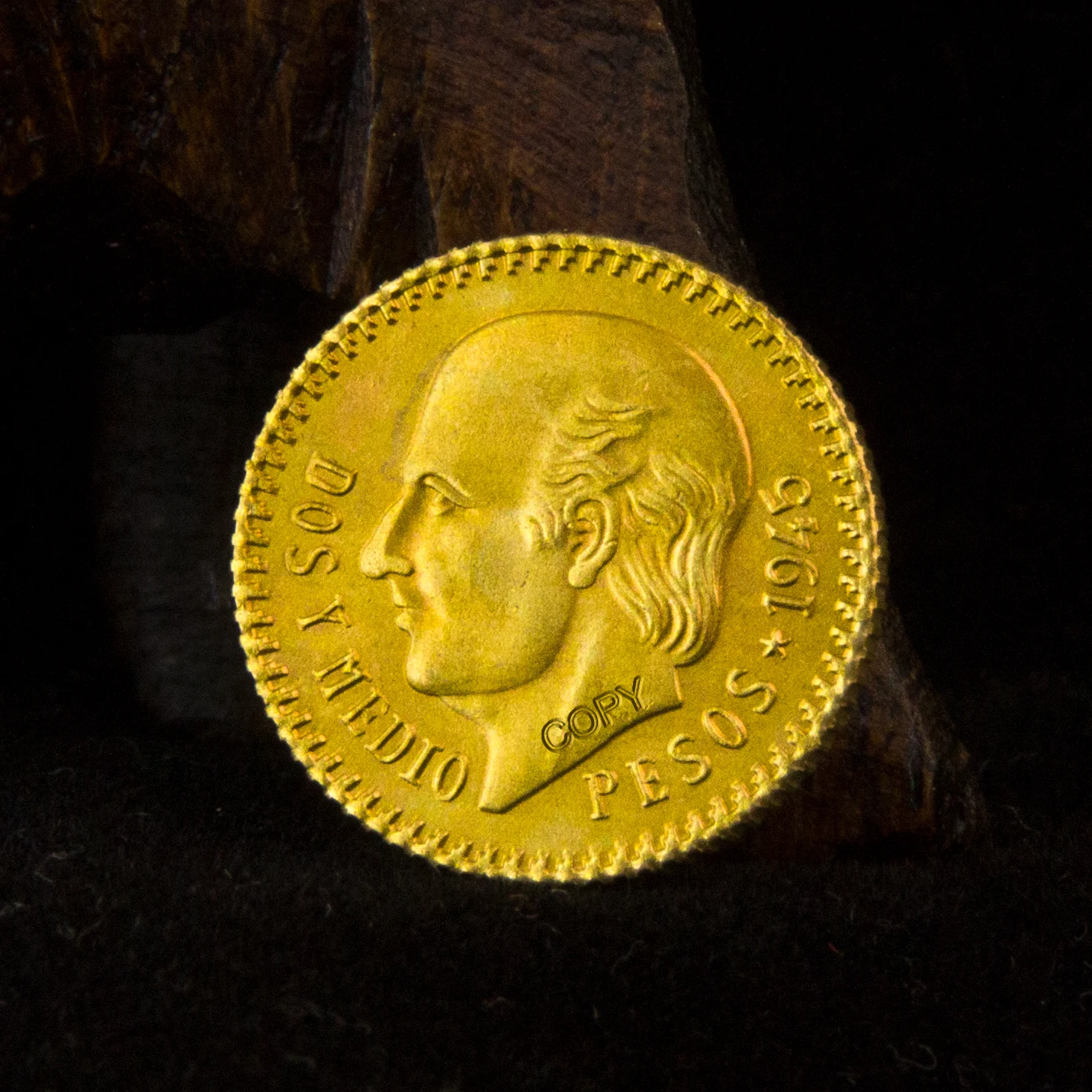 1945 United States of Mexico Pesos Gold Coin, 15.5MM, Rare Mini Collectible Coins, A Must-Have Gift For Collectors