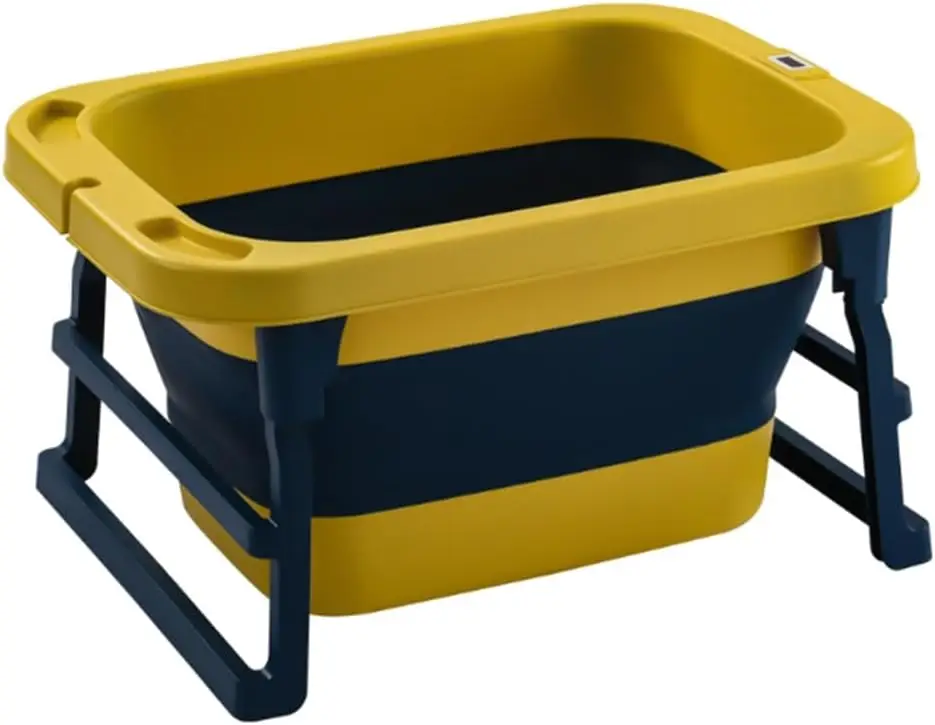 

Желтая складная корзина для белья и хранения вещей для домашних животных