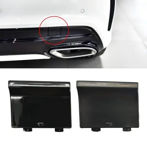 블랙 메르세데스 W117 후면 견인 커버 후크 아이 범퍼 캡 커버 벤츠 CLA220 CLA260 2015-2019 1178859800
