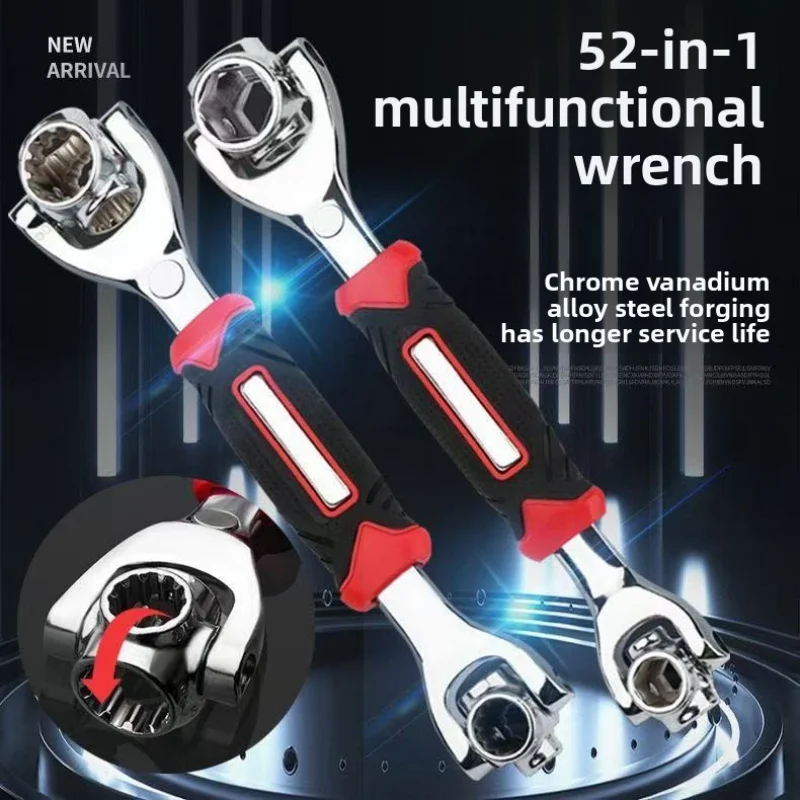 

Multifunctional socket wrench for car repair, tire removal tool, universal torx dogbone swivel wrench
