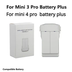 For dji Mini 4 Pro Battery Plus  5200mAh  dron Intelligent Flight Accessories Vs  mini 4 pro battery plus for over 6 min