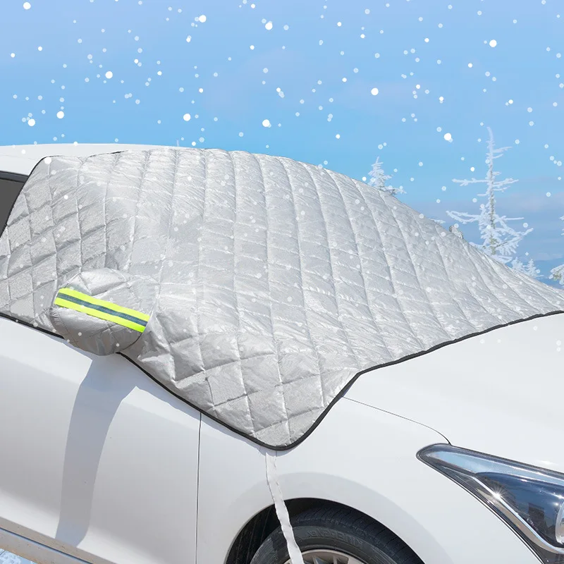 Car Windshield Mirror Reflective Bar Cover Sun Shade Protector Winter Snow Ice Rain Dust Frost Guard Aluminium Film Universal