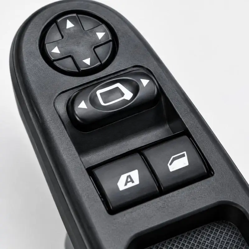 M76E Electric Window Switches Assembly with ABS Housing, Front Button Layout and Rear Electrical Connection Port 6554QC